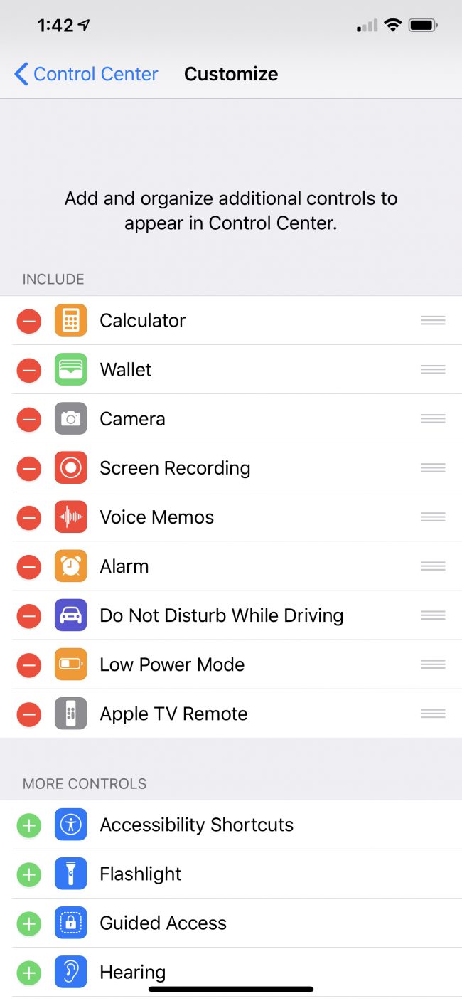 Customizing your Control Center: Declutter your iPhone