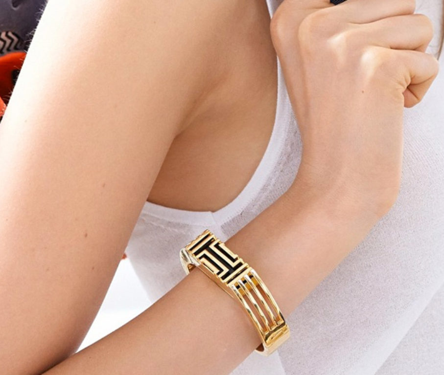 Fitbit by Tory Burch Brass Techon Trend