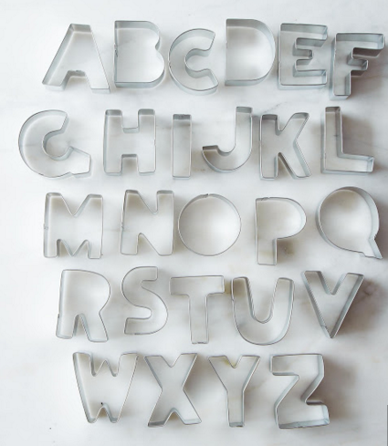 Food 52 Alphabet cookie cutter set