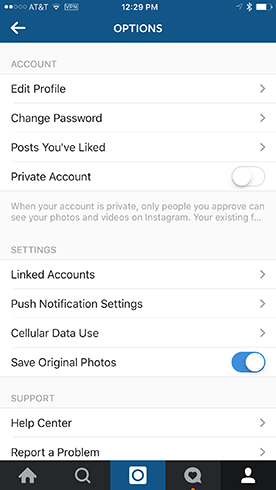 Instagram: Free hard drive space