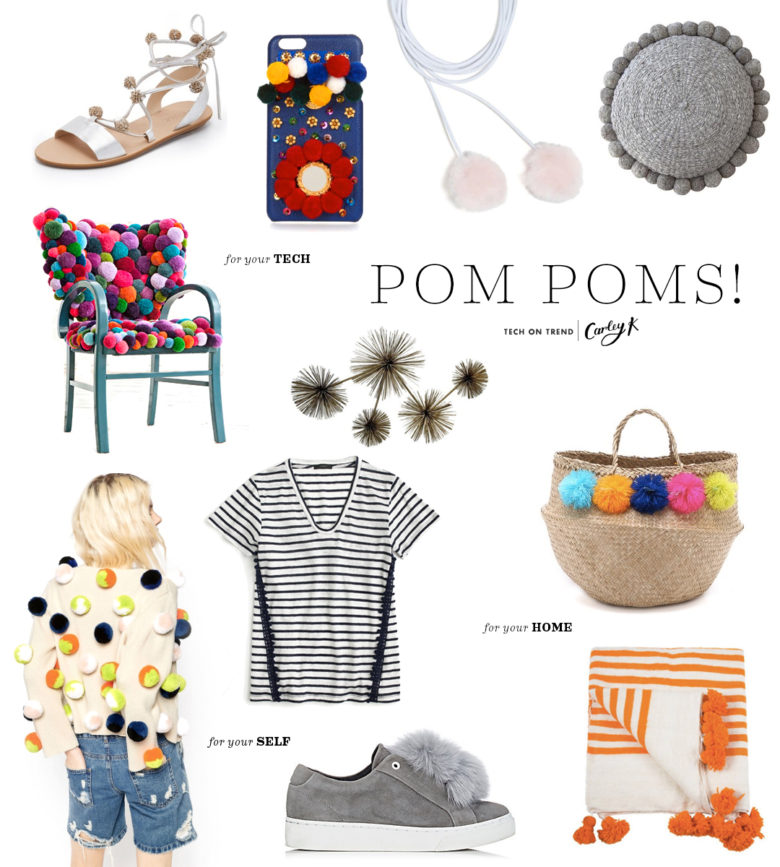 Pom Poms: Tech on trend