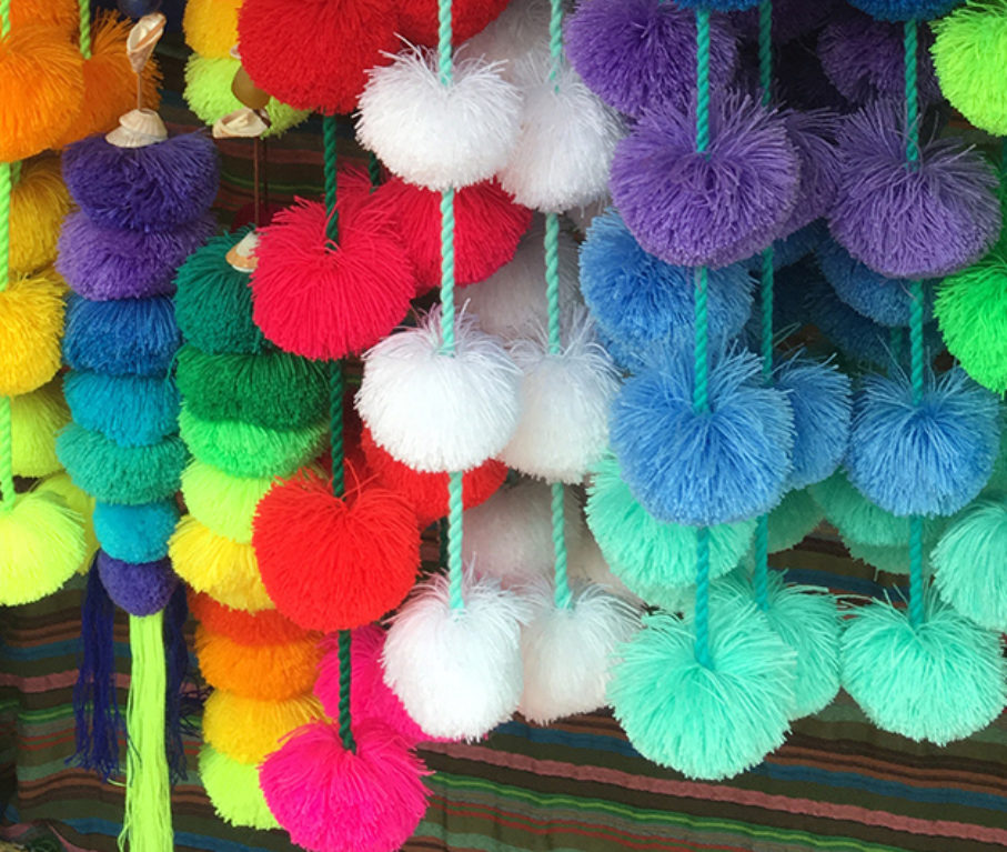 pom poms tech on trend