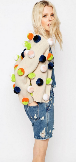 ASOS Pom Pom Cardigan