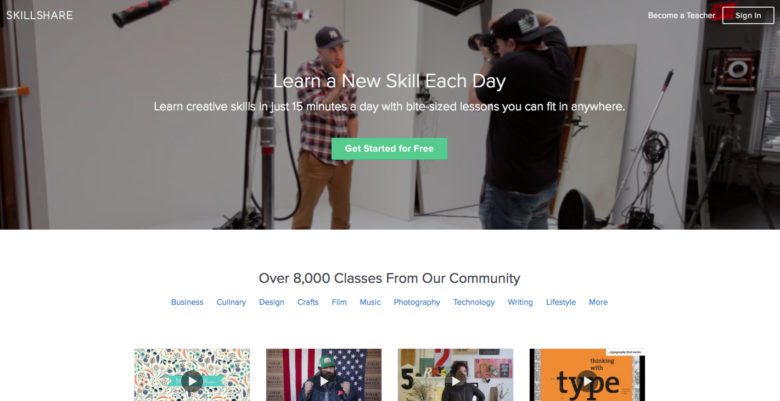 Skillshare: Online classes