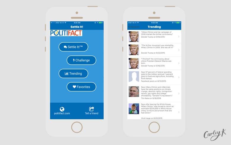 election apps: Politifact