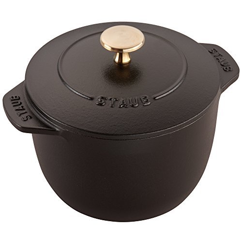 Staub cast iron petite french oven in matte black