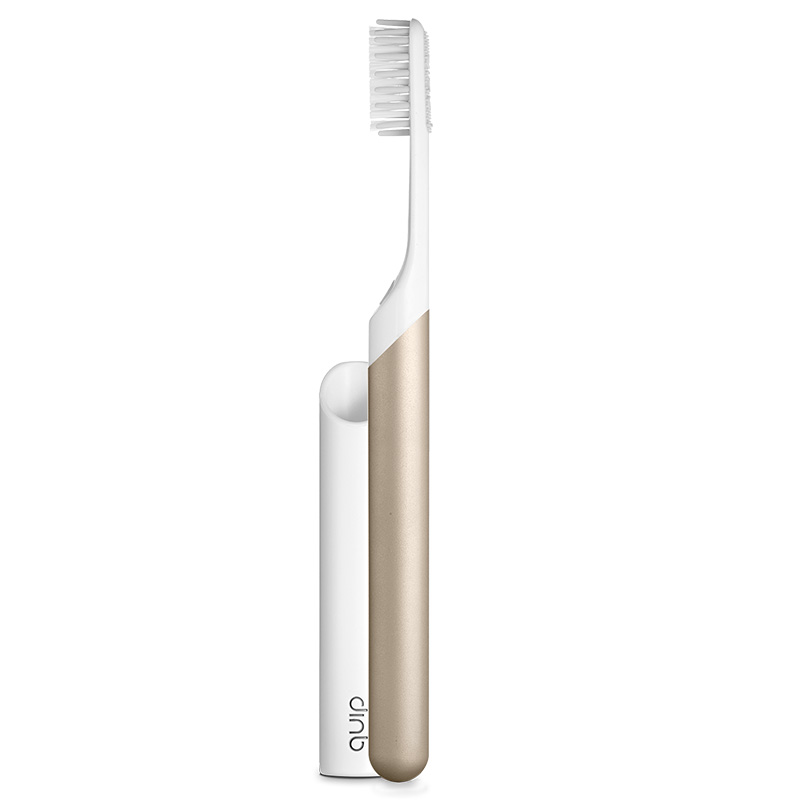 Quip electric toothbrush in gold