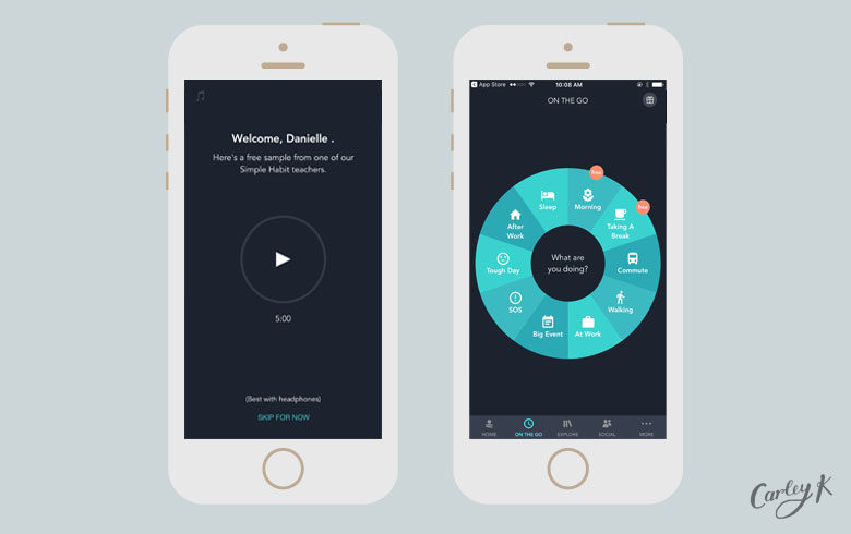 Simple Habit: Mindfulness apps