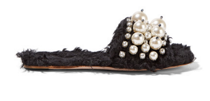 Embellished Slides by Miu Miu