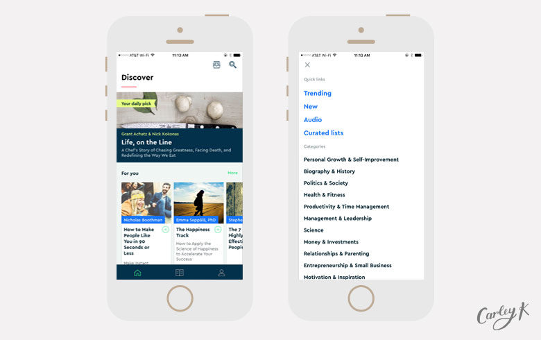 Blinkist: Apps to learn something new in the new year