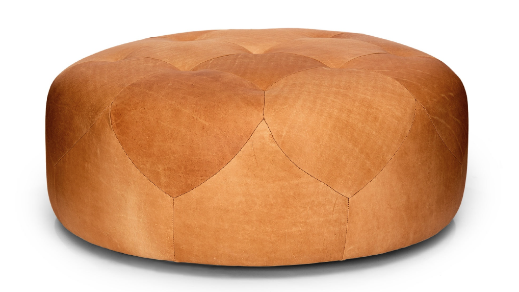 Article Leather Ottoman